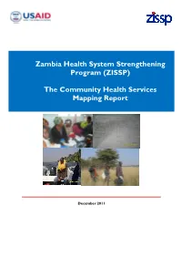 Zambia Health System Strengthening Program (ZISSP)