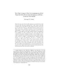 The Truth About Truth Commissions:Why They Do