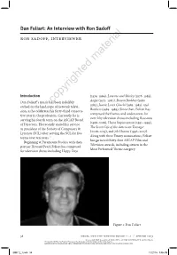 To Read a Watermarked Version of the Entire Extended Interview