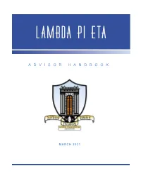 Advisor Handbook
