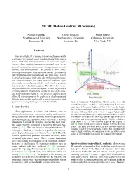 MC3D: Motion Contrast 3D Scanning