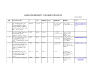 SELF FINANCE COLLEGE LIST Dt