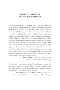 Advance Praise for the Writing Workshop