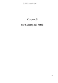 Chapter 5 Methodological Notes