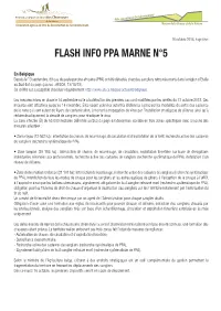 Flash Info Ppa Marne N°5