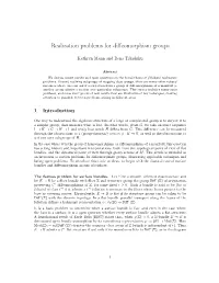 Realization Problems for Diffeomorphism Groups