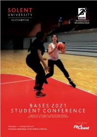 Bases 2021 Student Conference Equality, Diversity and Overcoming Adversity in Sport and Exercise Science
