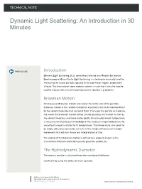 Dynamic Light Scattering: an Introduction in 30 Minutes