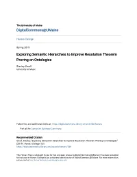 Exploring Semantic Hierarchies to Improve Resolution Theorem Proving on Ontologies
