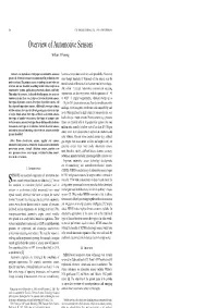 Overview of Automotive Sensors William J