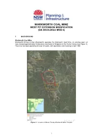 WARKWORTH COAL MINE WEST PIT EXTENSION MODIFICATION (DA 300-9-2002-I MOD 6)