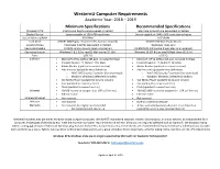 Westernu Computer Requirements