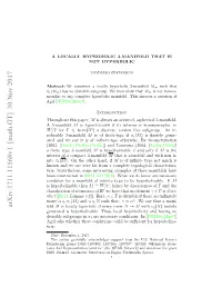 A Locally Hyperbolic 3-Manifold That Is Not Hyperbolic