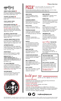 Appetizers Build Your