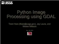 Python Image Processing Using GDAL