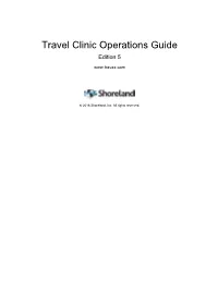 Travel Clinic Operations Guide Edition 5