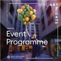 DIFC Art Nights Event Programme-With Image