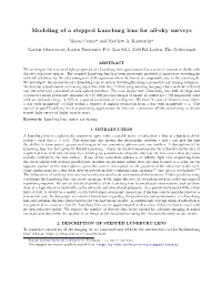Modeling of a Stepped Luneburg Lens for All-Sky Surveys