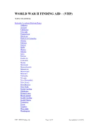 World War Ii Index