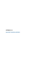 Appendix 9-11 Wildfire Tech Reports