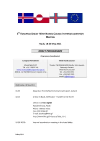 Draft Programme 3Rd EU WNC