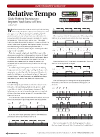 Relative Tempo MUSIC KEY Click-Shifting Exercises To