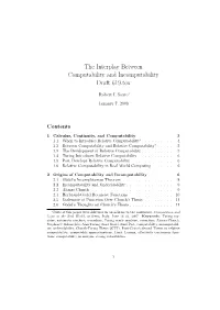 The Interplay Between Computability and Incomputability Draft 619.Tex