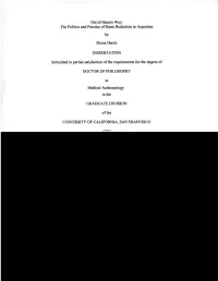 The Politics and Practice of Harm Reduction in Argentina by Shaaa Harris DISSERTATION Submitted in Partial Sa