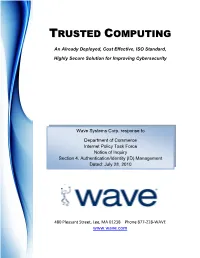Trusted Computing