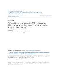 A Quantitative Analysis of the Value-Enhancing Effects of Nicotine