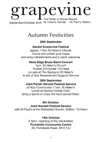Grapevine Sept and Oct 2019