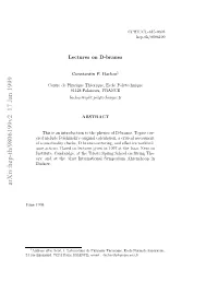 Lectures on D-Branes