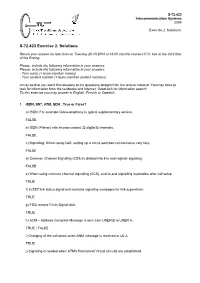 S-72.423 Exercise 2. Solutions