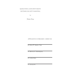 SOURCE-FREE, COMPONENT-DRIVEN SOFTWARE SECURITY HARDENING by Wenhao Wang APPROVED by SUPERVISORY COMMITTEE: Dr. Kevin W. Hamlen
