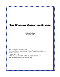 The Windows Operating System