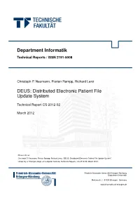 Department Informatik DEUS