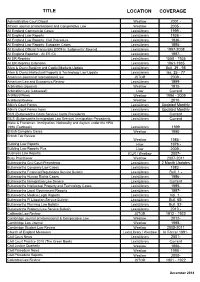 Title Location Coverage