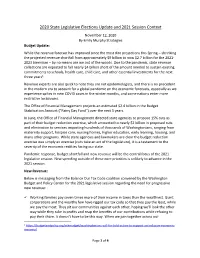 2020 State Legislative Elections Update and 2021 Session Context