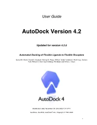 Autodock 4.2 User Guide