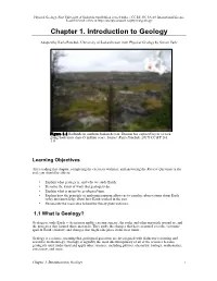 Chapter 1. Introduction to Geology