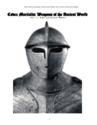 Codex Martialis: Weapons of the Ancient World