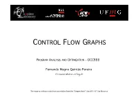Control Flow Graphs