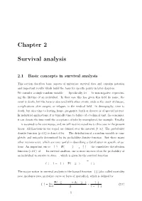 Chapter 2 Survival Analysis