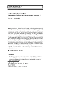 Improving Proportional Representation and Monotonicity