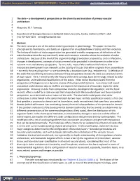 The Stele – a Developmental Perspective on the Diversity and Evolution of Primary Vascular 2 Architecture 3 4 Alexandru M.F