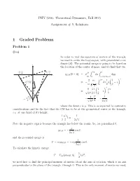1 Graded Problems