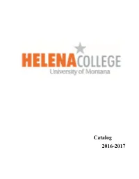2016-2017 This Page Intentionally Left Blank the Most Current Official Version of This Catalog Is Available At