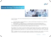 About Group 7 Technologies