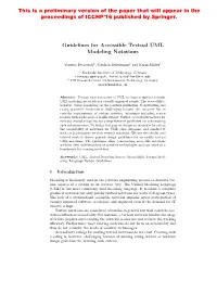 Guidelines for Accessible Textual UML Modeling Notations This Is A