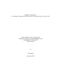 Retail Location Analysis: a Case Study of Burger King & Mcdonald's